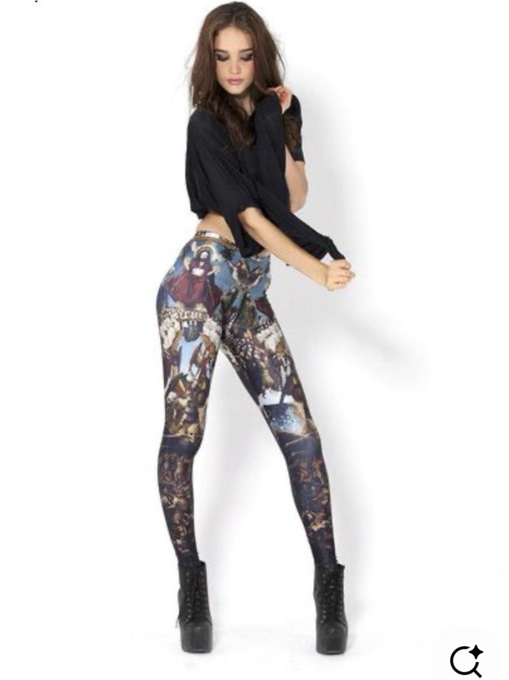 Blackmilk Heaven and Hell Leggings Large